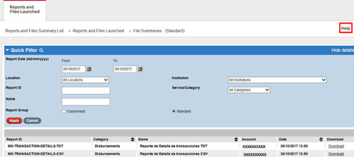 Priority Payments: Regulatory Reporting section