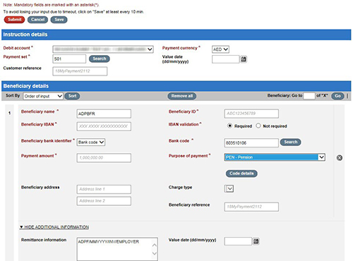 Priority Payments: Regulatory Reporting section