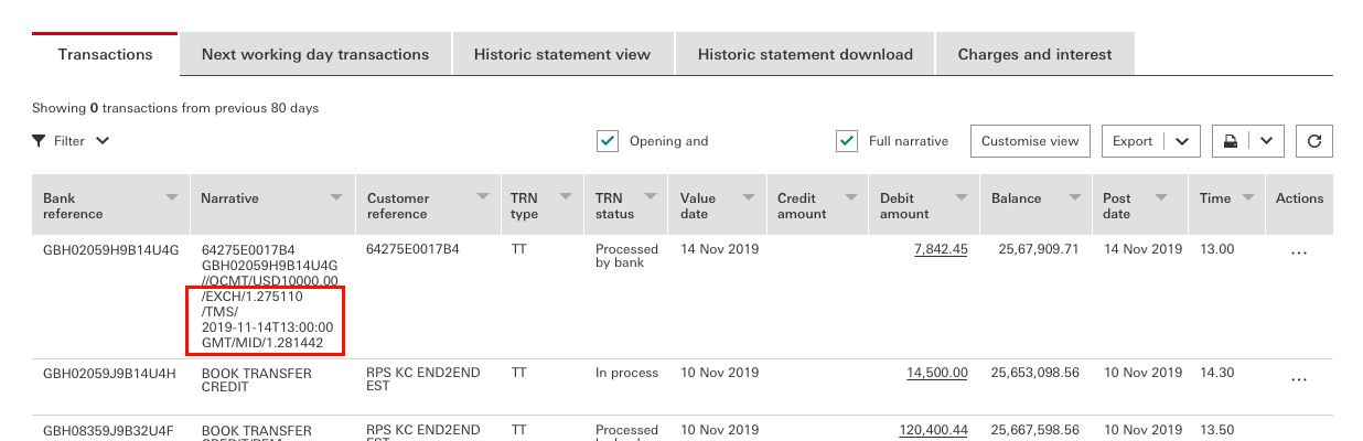 UAE accounts changes to statement and advice narratives coming