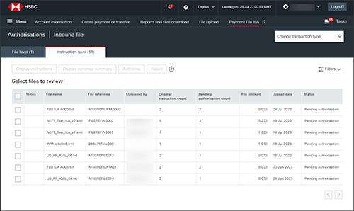 Payment File ILA