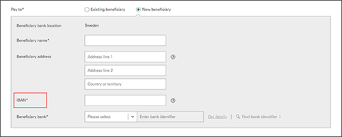 Create payment or transfer